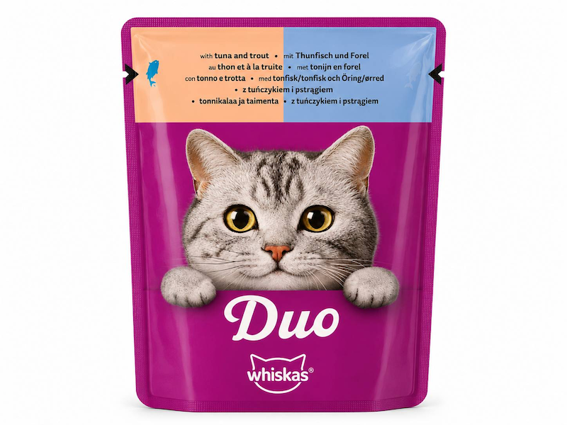 پوچ ویسکاس گربه مدل DUO با طعم های اقیانوسی