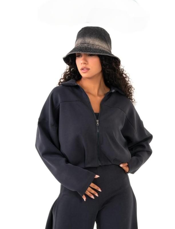 بامبر جکت oysho سرمه‌ای 