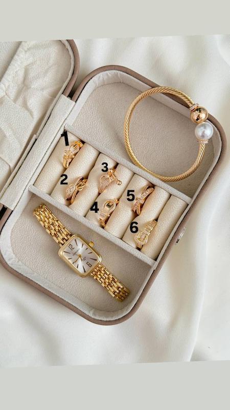 کالکشن انگشتر طرح طلا ysx و ست هاش