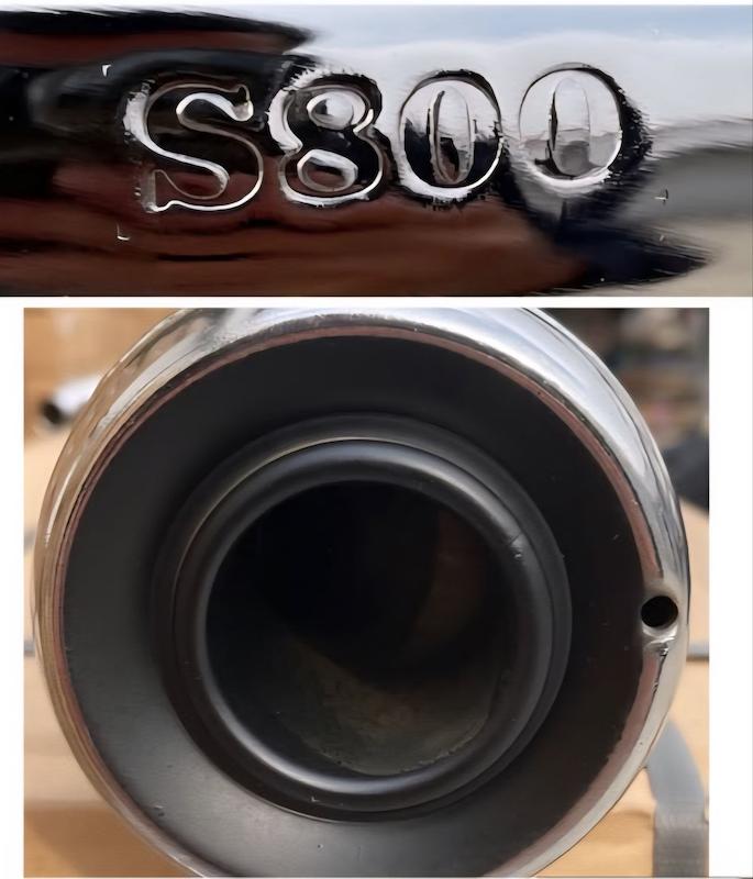 اگزوز S800هوندا کاربراتوری (پس کرایه)