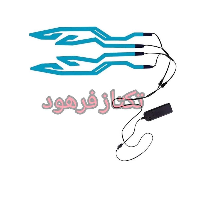 چراغ کلاه ایمنی موتور سیکلت مدل بلک لایت کد BATT-BL