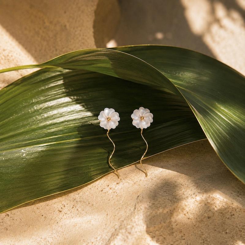 گوشواره کرلی شکوفه