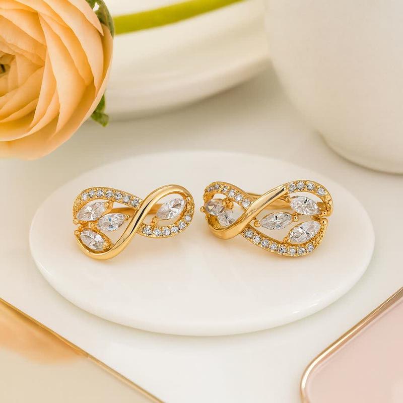 گوشواره طرح Infinity بدلیجات ژوپینگ