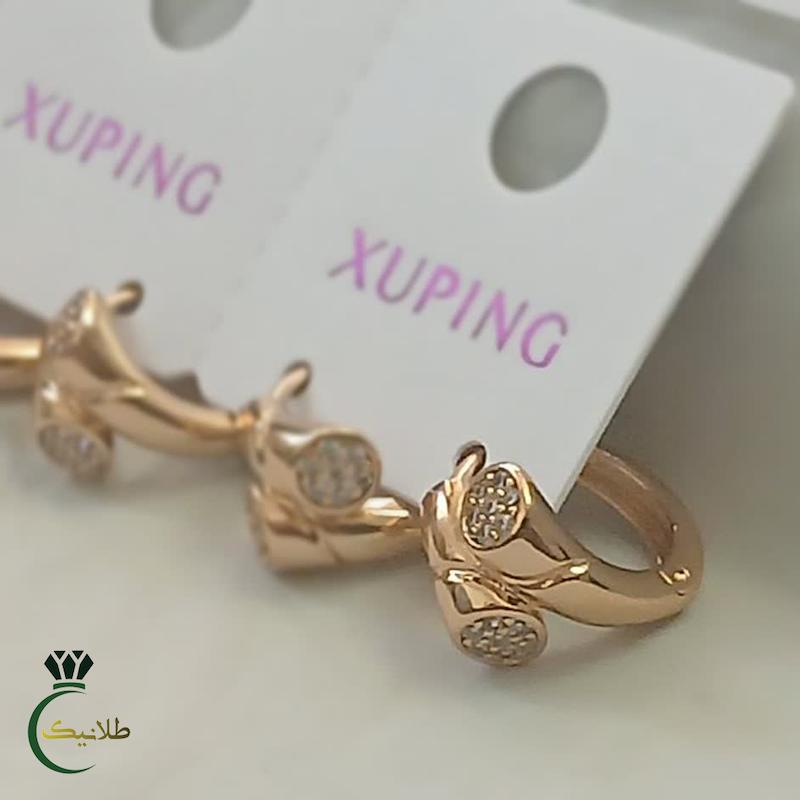 گوشواره قوس نگین دار بدلیجات ژوپینگ