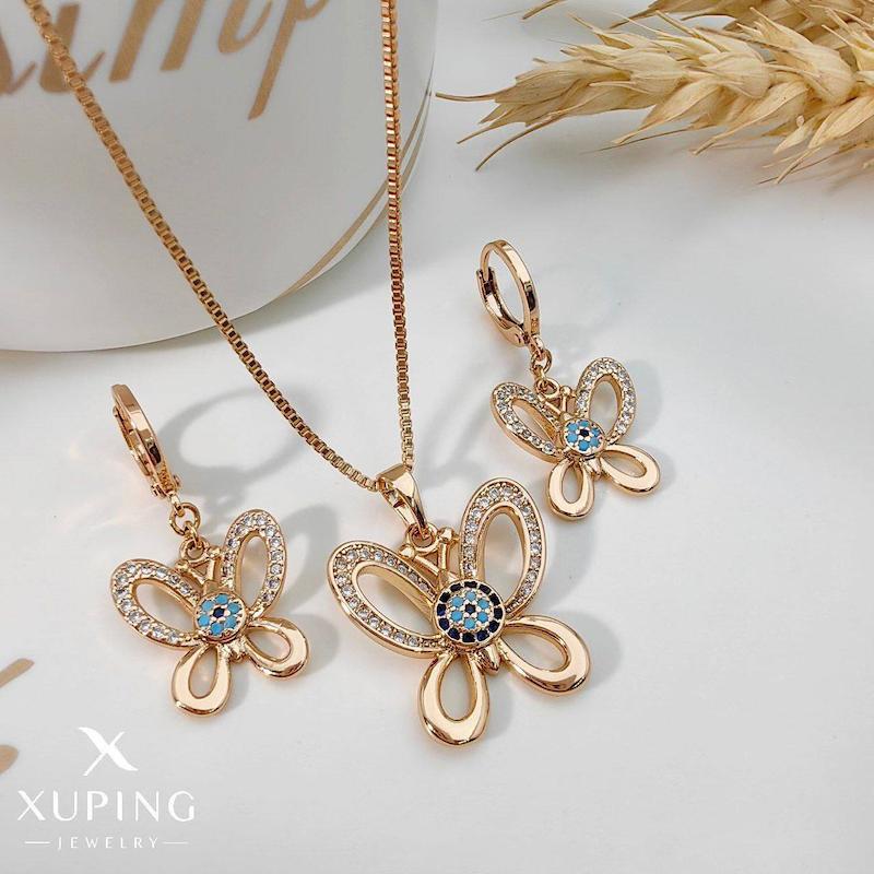 نیمست پروانه فیروزه نگین دار بدلیجات ژوپینگ