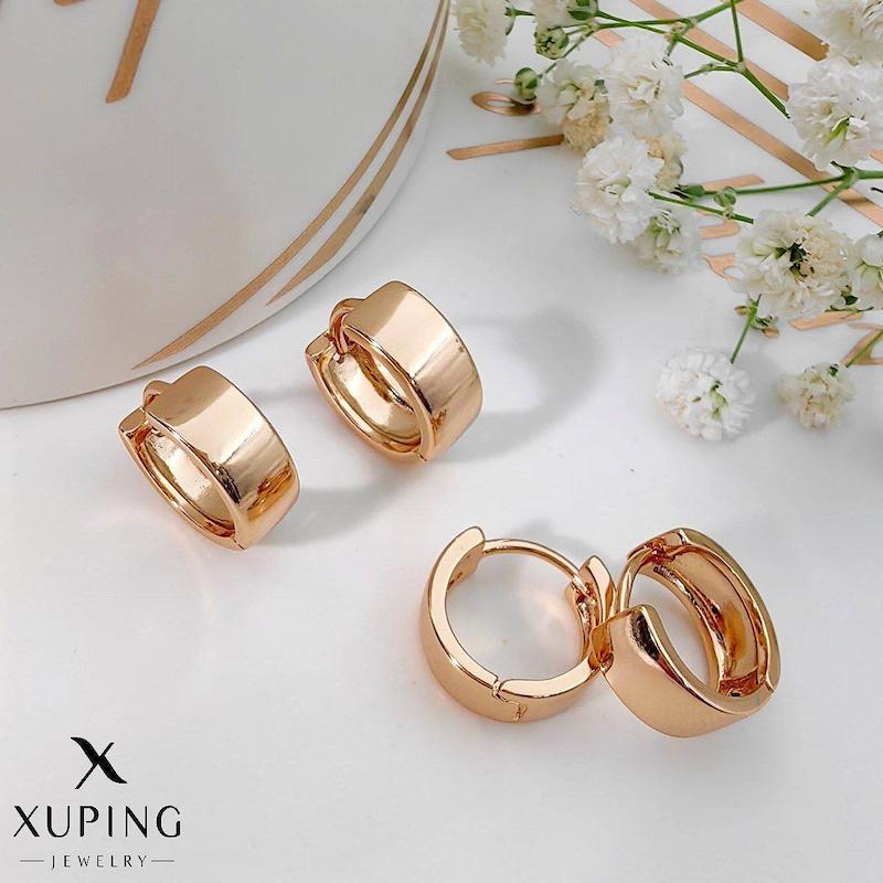 گوشواره حلقه تخت ساده بدلیجات ژوپینگ