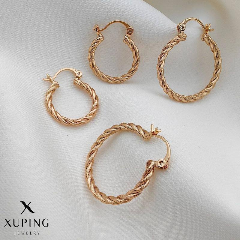 گوشواره بافت حلقه بدلیجات ژوپینگ