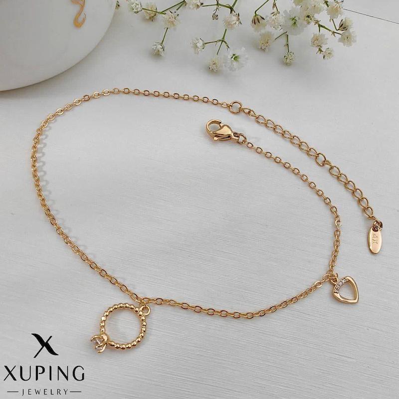 پابند قلب و حلقه بافت نگین دار ژوپینگ