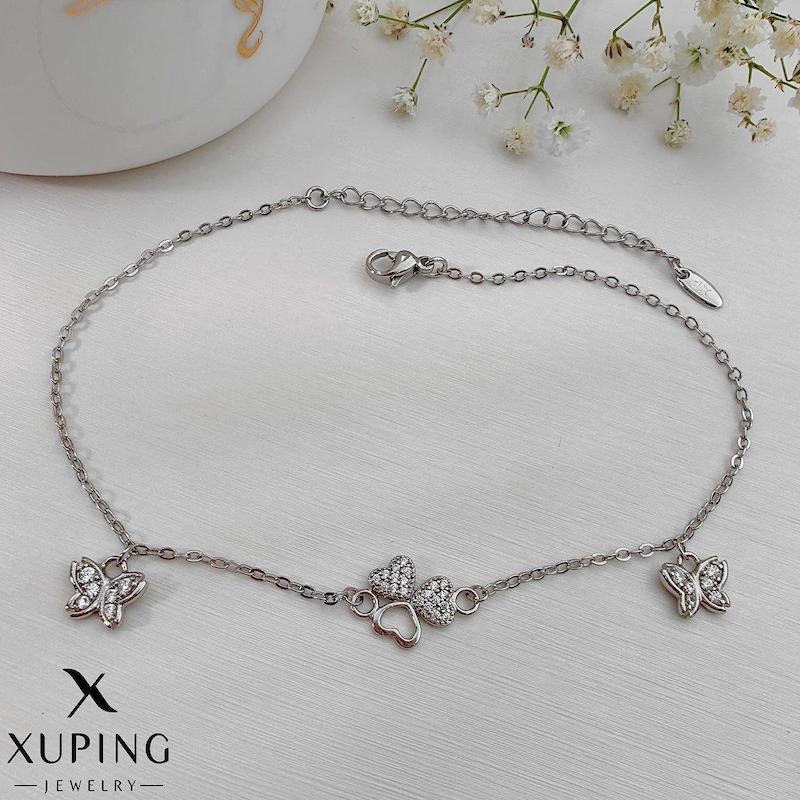 پابند قلب و پروانه نگین دار بدلیجات ژوپینگ