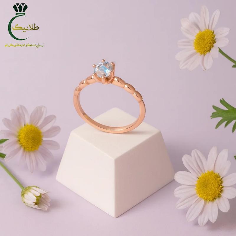 انگشتر بدل ضد حساسیت نگین دار 7 رنگ ژوپینگ طلانیک