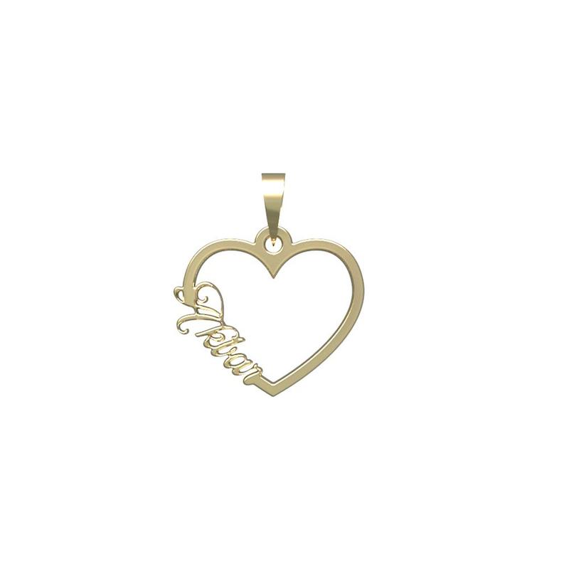 پلاک طلا 18 عیار زنانه مدل اسم اکبر akbar کد R224