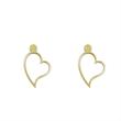 گوشواره طلا 18 عیار زنانه مدل قلب کد R153