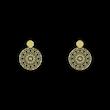 گوشواره طلا 18 عیار زنانه مدل دایره اسلیمی کد R337