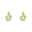 گوشواره طلا 18 عیار زنانه مدل گل کد R119