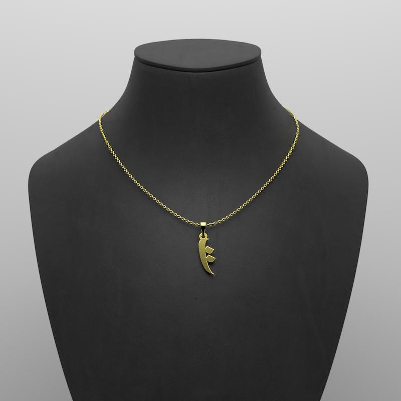 گردنبند طلا 18 عیار زنانه مدل حرف ت کد R195