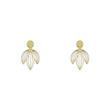 گوشواره طلا 18 عیار زنانه مدل گل کد R445