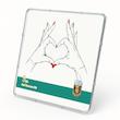 شمش طلا 18 عیار طلاشاپ مدل عاشقانه کد BRF10031
