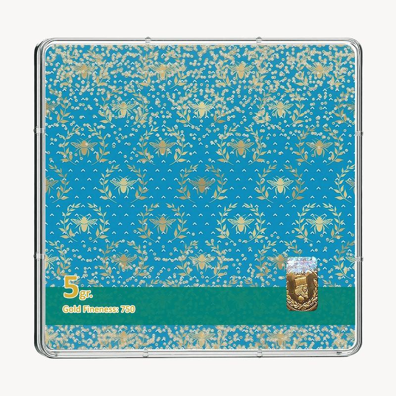 شمش طلا 18 عیار طلاشاپ مدل اسلیمی کد BRF10042