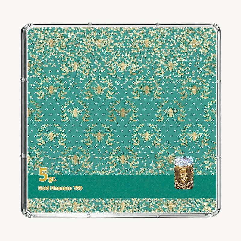شمش طلا 18 عیار طلاشاپ مدل اسلیمی کد BRF10045