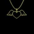 گردنبند طلا 18 عیار زنانه مدل قلب کد R617