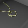 گردنبند طلا 18 عیار زنانه مدل اسم پگاه pegah کد R522
