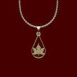 گردنبند طلا 18 عیار زنانه مدل اشک و برگ کد R278