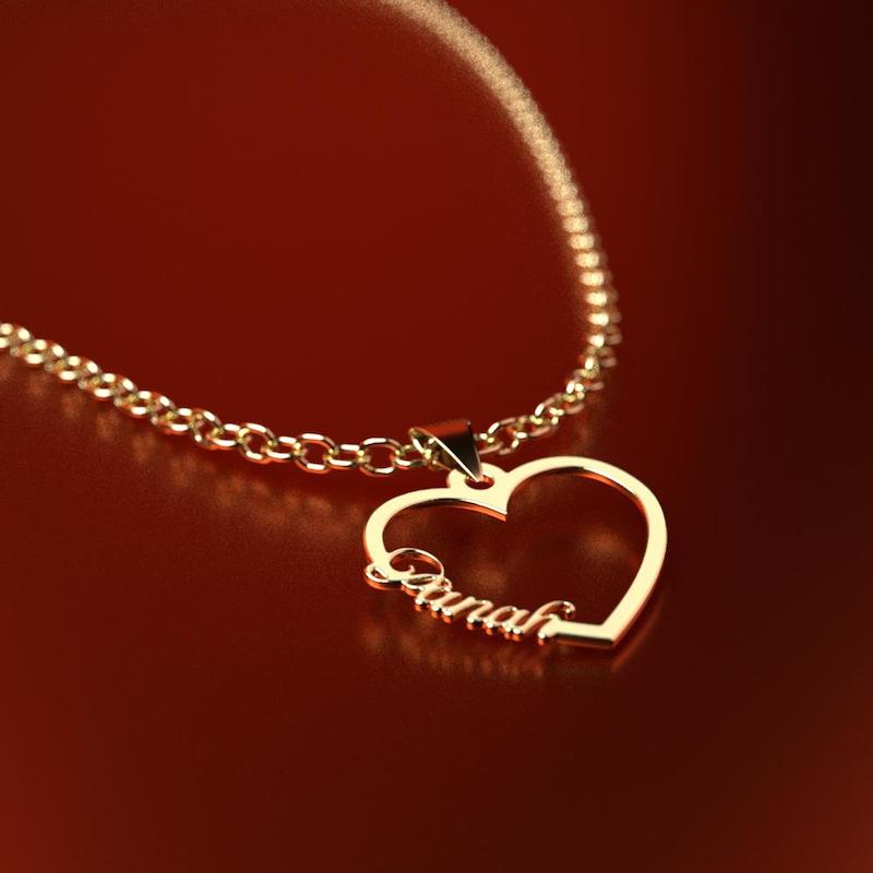 گردنبند طلا 18 عیار زنانه مدل اسم پناه panah کد R268