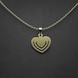 گردنبند طلا 18 عیار زنانه مدل قلب کد R499