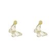 گوشواره طلا 18 عیار زنانه مدل پروانه کد R066