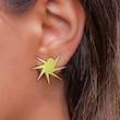 گوشواره طلا 18 عیار زنانه مدل ستاره کد R046