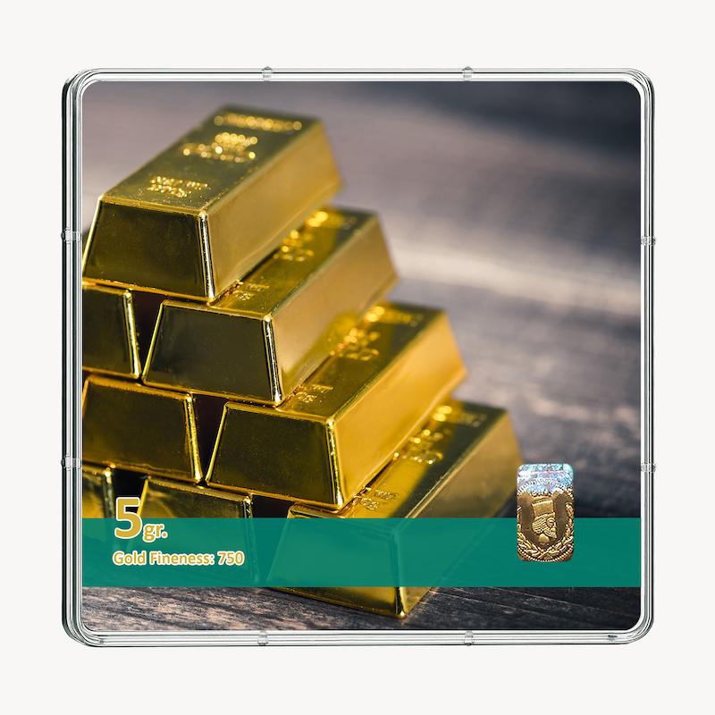 شمش طلا 18 عیار طلاشاپ مدل سکه و شمش کد BRF10009