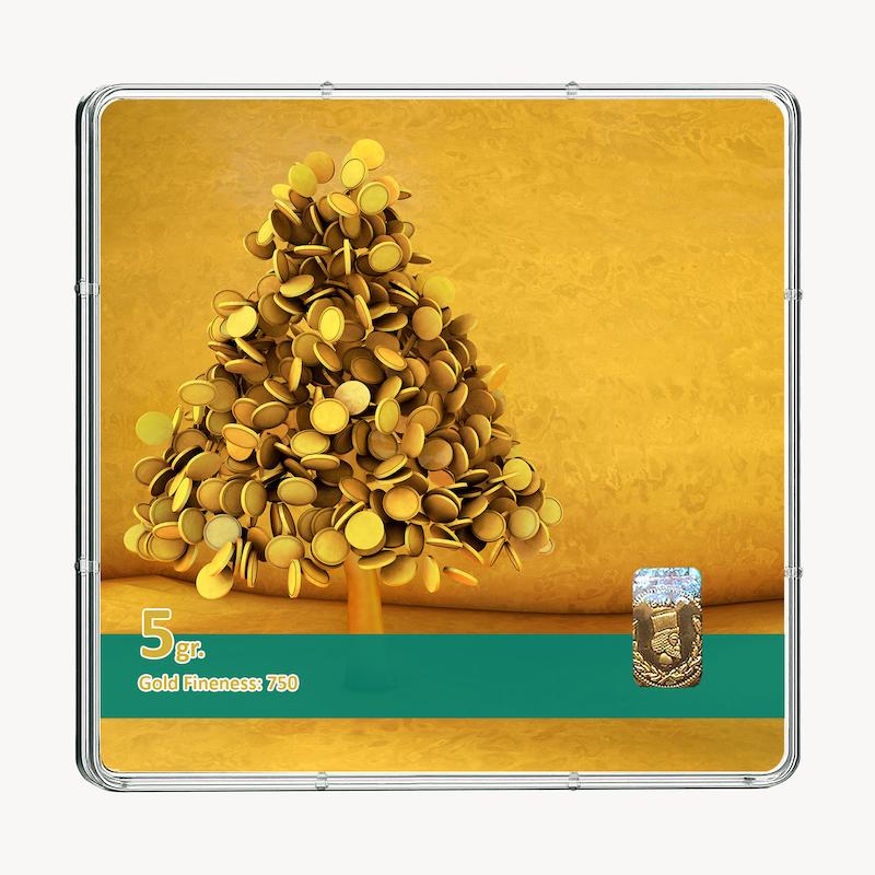 شمش طلا 18 عیار طلاشاپ مدل سکه و شمش کد BRF10011