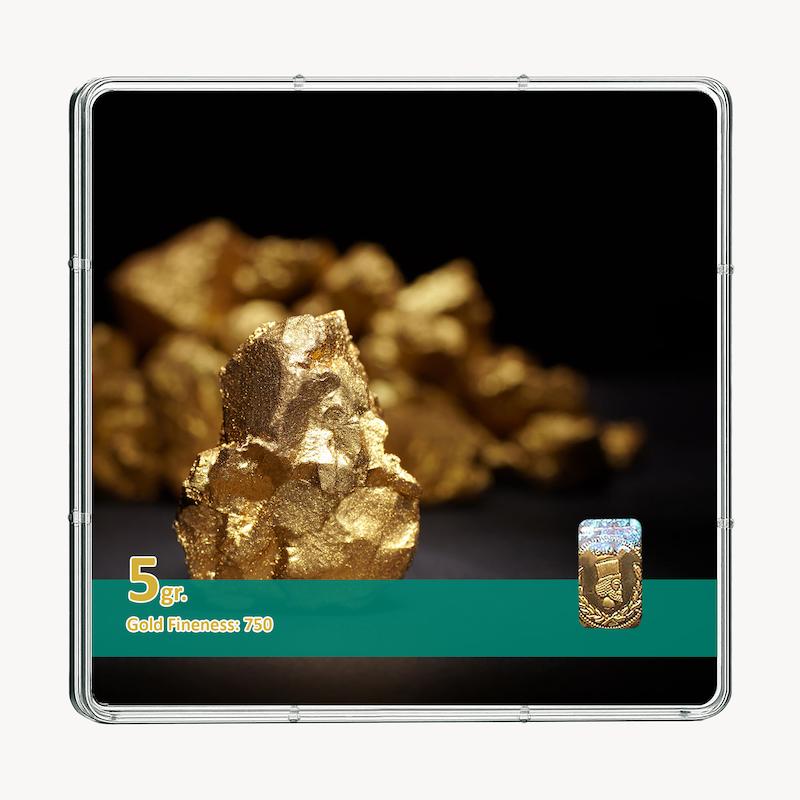 شمش طلا 18 عیار طلاشاپ مدل سکه و شمش کد BRF10014