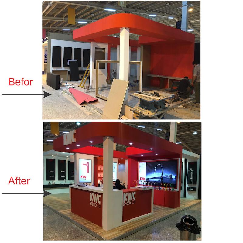 دکور سازی غرفه نمایشگاهی KWC