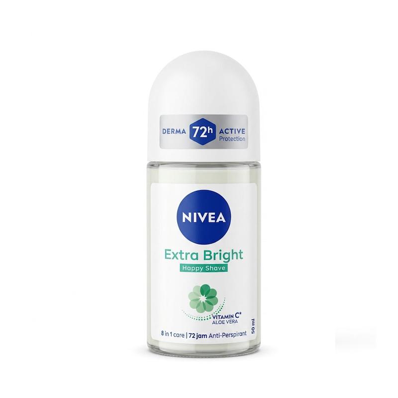 رول ضد تعریق نیوآ Nivea مدل Extra Bright Happy Shave حجم ۵۰ میلی‌لیتر