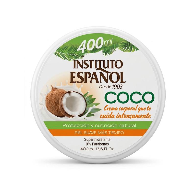 کرم دست،صورت و بدن انستیتو اسپانیول Instituto Español مدل نارگیل Coco حجم ۴۰۰ میلی‌لیتر