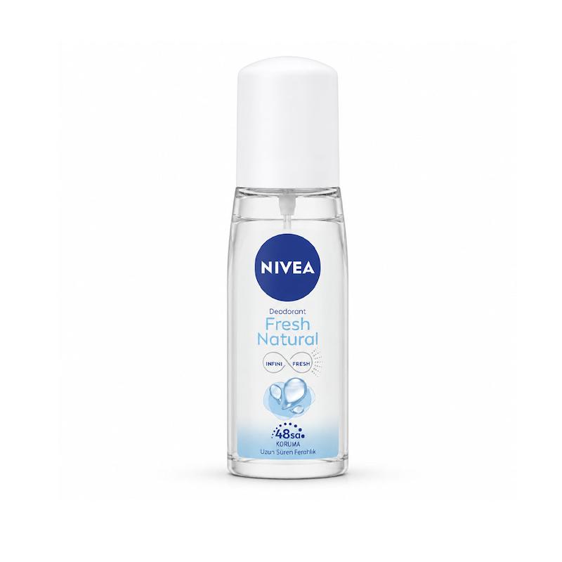 مام اسپری دئودورانت نیوآ Nivea مدل Fresh Natural با رایحه عصاره‌های دریایی حجم 75 میلی لیتر