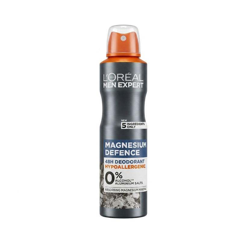 اسپری ضد تعریق مردانه لورآل Loreal سری Men Expert مدل Magnesium Defense با حجم 250 میلی‌لیتر