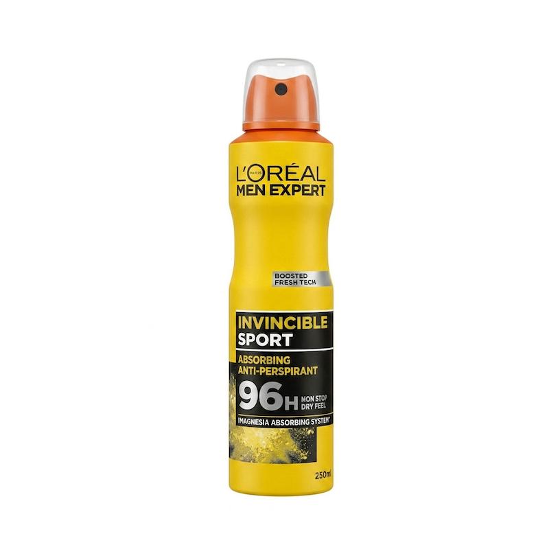 اسپری ضد تعریق لورآل سری Men Expert مدل Invincible Sport حجم 250 میلی لیتر