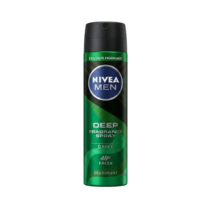 اسپری خوشبوکننده مردانه نیوآ مدل Deep Fragrance Spray Drive حجم 150 میلی لیتر