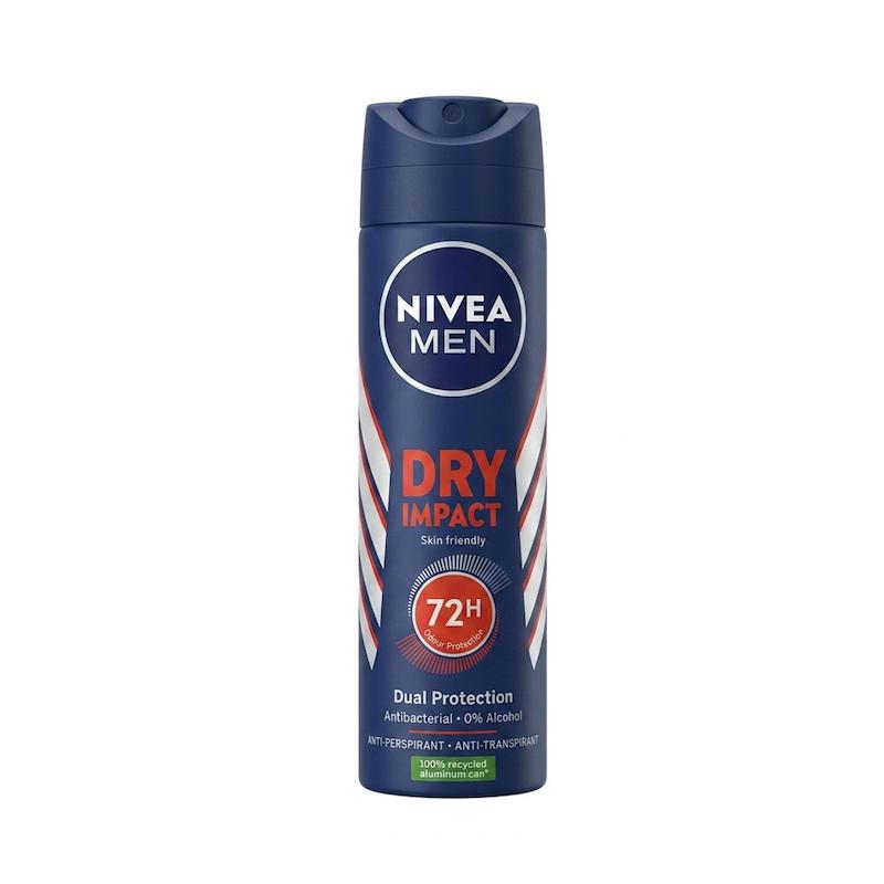 اسپری ضد تعریق مردانه نیوآ Nivea مدل Dry Impact حجم 150 میلی لیتر