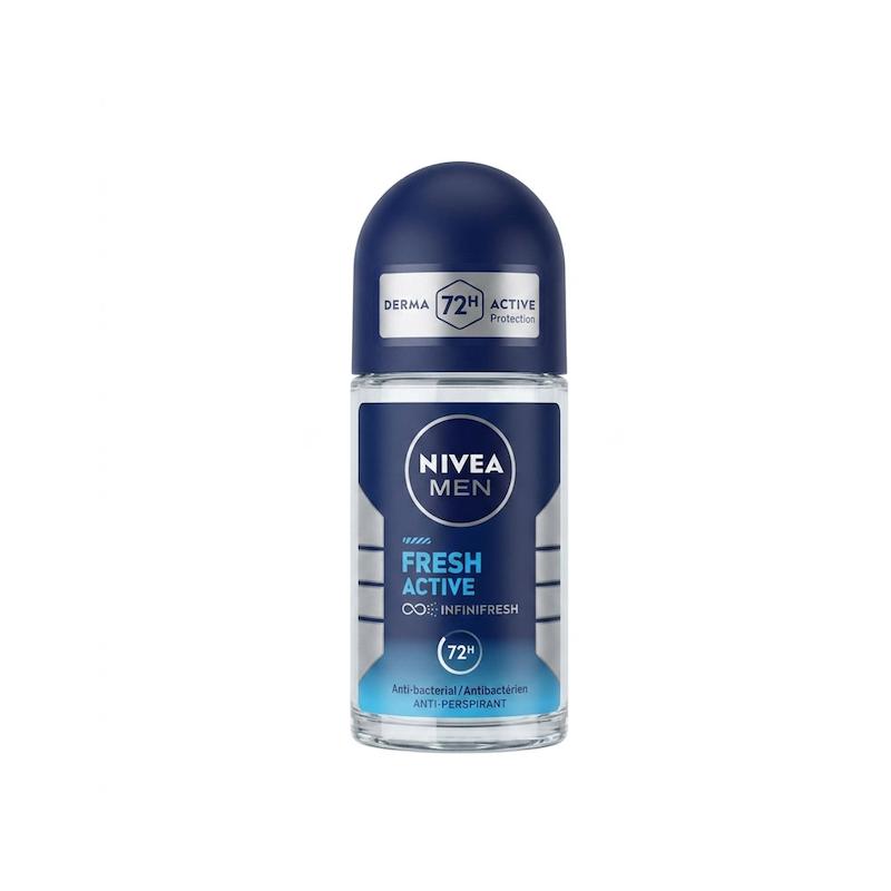 رول ضد تعریق مردانه نیوآ Nivea مدل Fresh Active حجم 50 میلی‌لیتر (72 ساعته)