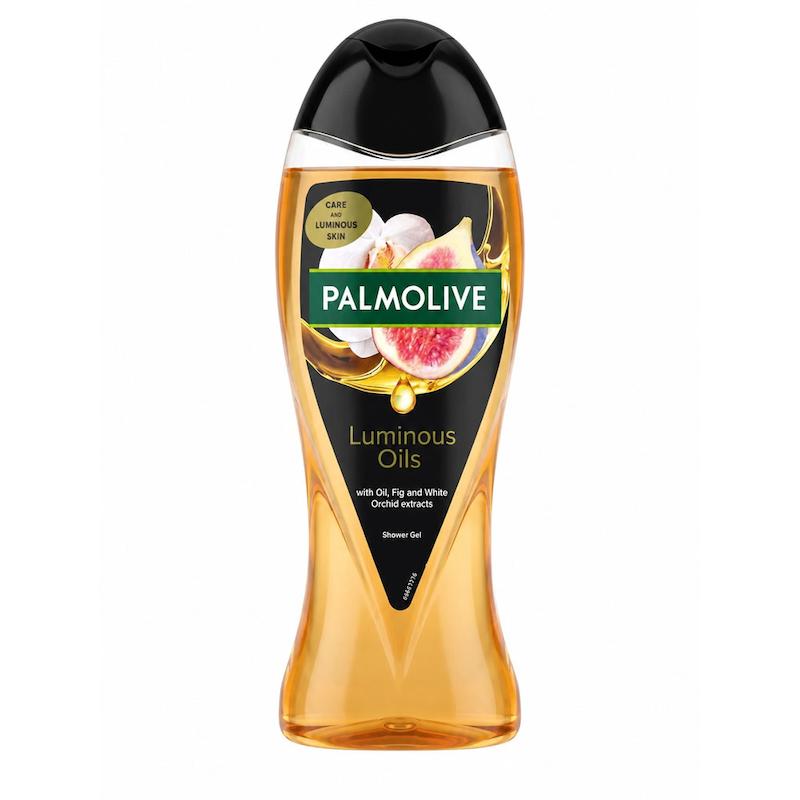 شامپو بدن پالمولیو Palmolive مدل Luminous Oils با عصاره انجیر و ارکیده سفید، حجم 500 میلی‌لیتر