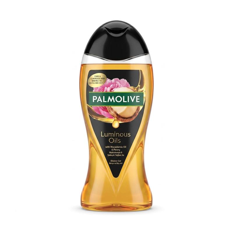 شامپو بدن پالمولیو مدل Luminous Oils با عصاره ماکادمیا و گل صدتومانی حجم 500 میل