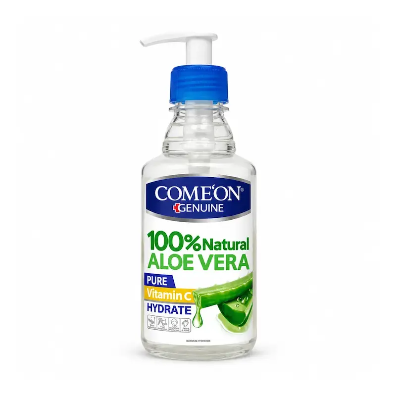 ژل آبرسان کامان Comeon مدل Aloe Vera و Vitamin C حجم 400 میلی‌لیتر