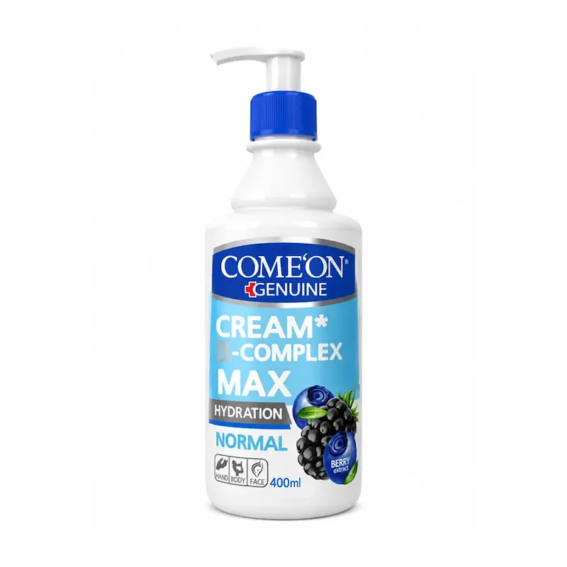 کرم مرطوب‌کننده کامان مدل B-Complex Max حجم 400 میلی‌لیتر