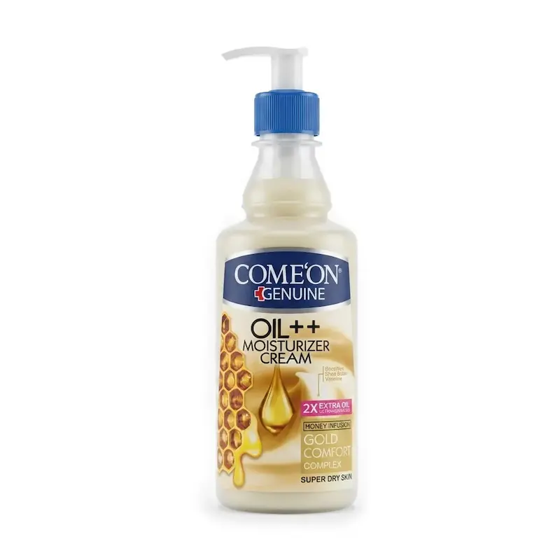 کرم مرطوب‌کننده کامان Comeon سری Oil++ Gold Comfort حجم 400 میلی‌لیتر