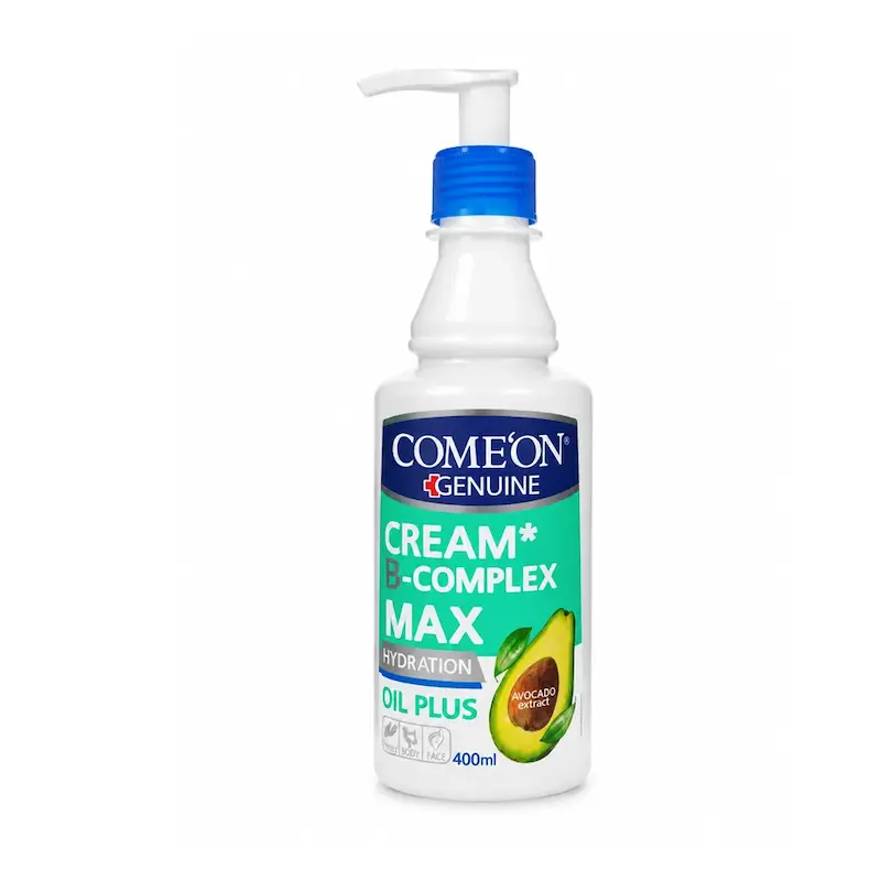 کرم مرطوب‌کننده کامان مدل B-Complex Max عصاره آووکادو حجم 400 میلی لیتر