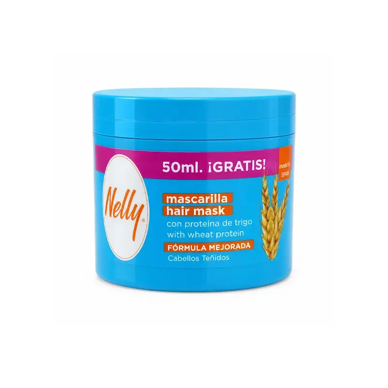 ماسک مو نلی Nelly مدل Wheat Protein حجم 300 میلی‌لیتر