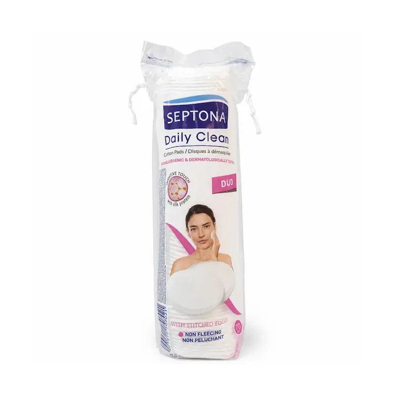 پد آرایش پاک‌کن 70 عددی سپتونا Septona مدل Daily Clean Duo